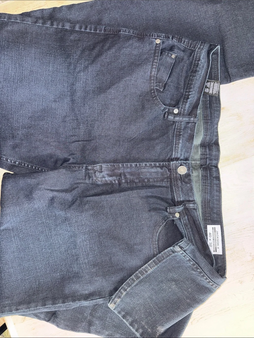 JACKSON Men's deep blue Straight Jeans